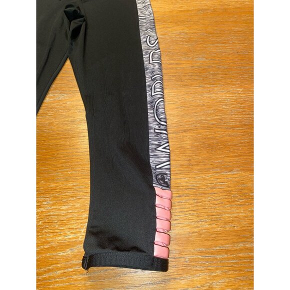 Varsity Spirit Athletic Leggings With Side Panel & Pink Strap Details - Picture 3 of 6